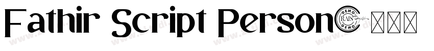 Fathir Script Person字体转换